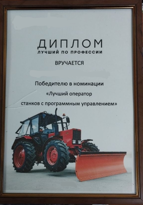 Диплом Лучший по профессии